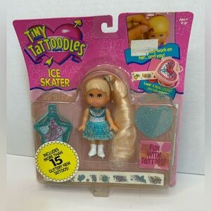 1994 Vintage Tiny Tattoodles Ice Skater Doll All Star Toys